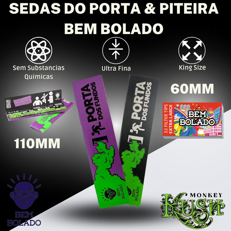 Kit Case Fumo Dichavador Cuia Tubete Mocó Tesoura Slick